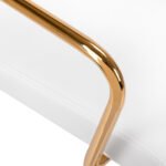 Kosmetikstuhl QS-OF211G gold weiß – Bild 5