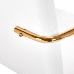 Kosmetikstuhl QS-OF211G gold weiß – Bild 8
