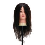 Gabbiano WZ1 Friseur-Übungskopf, Naturhaar, 30 cm, Farbe 1H – Bild 2