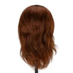 Übungskopf für Friseure mit Bart Gabbiano WZ4 Naturhaar 22 cm + 20 cm, Farbe 4H – Bild 3