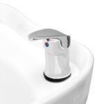 Gabbiano Porto Friseurwaschstation schwarz und silber – Bild 11