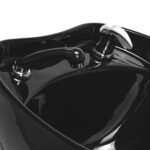 Gabbiano Sylvia elektrischer Friseurwaschtisch mit Fußstütze, schwarz – Bild 11