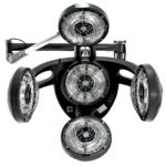 Gabbiano GD-505W Hängehaartrockner, schwarz