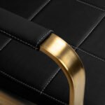 Gabbiano Avila Wartezimmersofa, schwarz und gold – Bild 6