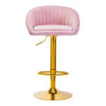 4Rico Barhocker QS-B16G, Samtrosa – Bild 2