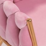 4Rico QS-GW06G Samtstuhl in Rosa – Bild 5