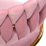 4Rico QS-GW01G Drehsessel, Samtrosa – Bild 6