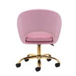 4Rico QS-MF18G Drehsessel, Samtrosa – Bild 4