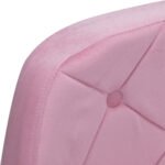4Rico QS-BL14G Drehsessel aus Samt in Rosa – Bild 5