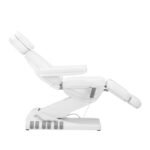 Sillon Luxus-Kosmetikstuhl, elektrisch, 3 Motoren, Fußsteuerung, weiß – Bild 5