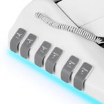 Sillon Luxus-Kosmetikstuhl, elektrisch, 3 Motoren, Fußsteuerung, weiß – Bild 8