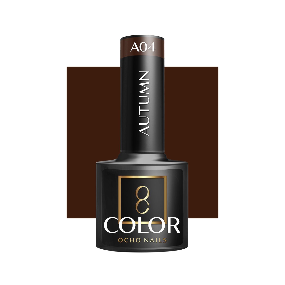 Blank nail polish bottle for mockup design and branding presenta OCHO NAILS Hybrid-Nagellack Herbst A04 -5 g – Bild 1