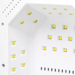 OCHO NAILS X22 72W kabellose UV-LED-Lampe, weiß mit verspiegeltem Boden – Bild 7