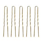 Haarknoten E-57, 120 Stück, 5,6 cm, goldfarben – Bild 2