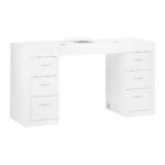 Kosmetiktisch 324 mit Kassettenabsaugung, weiß