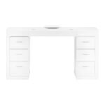 Kosmetiktisch 324 mit Kassettenabsaugung, weiß – Bild 2