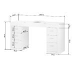 Kosmetiktisch 324 mit Kassettenabsaugung, weiß – Bild 9