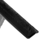 Friseurbesen aus Gummi mit Teleskopstiel, grau – Bild 3