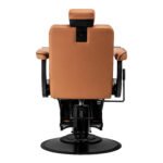 Gabbiano Visionerio hellbrauner Friseurstuhl mit schwarzem Gestell – Bild 3