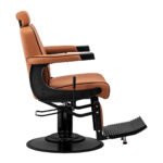 Gabbiano Visionerio hellbrauner Friseurstuhl mit schwarzem Gestell – Bild 4