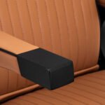 Gabbiano Visionerio hellbrauner Friseurstuhl mit schwarzem Gestell – Bild 7