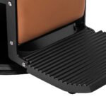 Gabbiano Visionerio hellbrauner Friseurstuhl mit schwarzem Gestell – Bild 9