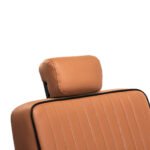 Gabbiano Visionerio hellbrauner Friseurstuhl mit schwarzem Gestell – Bild 10