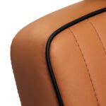 Gabbiano Visionerio hellbrauner Friseurstuhl mit schwarzem Gestell – Bild 12