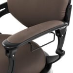 Gabbiano Niccolo Friseurstuhl, braun, glatt (ohne Knöpfe) – Bild 10