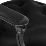 Gabbiano Niccolo Friseurstuhl, schwarz, mit schwarzem Gestell – Bild 9