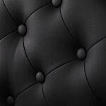 Gabbiano Niccolo Friseurstuhl, schwarz, mit schwarzem Gestell – Bild 12