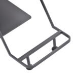 Gabbiano Porto Friseurstuhl in Grau mit grauem Gestell – Bild 8