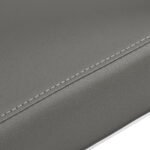 Gabbiano Porto Friseurstuhl, grau, mit weißem Gestell – Bild 6