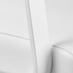 Gabbiano Porto Friseurstuhl, weiß, mit weißem Gestell – Bild 6