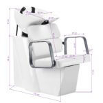 Gabbiano Porto Friseurwaschplatz, grau und weiß – Bild 11