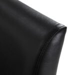 Gabbiano Lucca Friseurstuhl, schwarz, mit schwarzem Gestell – Bild 5