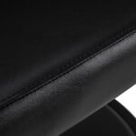 Gabbiano Lucca Friseurstuhl, schwarz, mit schwarzem Gestell – Bild 6