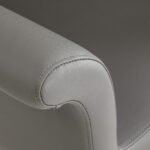 Gabbiano Lucca Friseurstuhl, grau, mit schwarzem Gestell – Bild 7