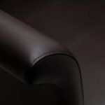 Gabbiano Lucca Friseurstuhl, braun, mit schwarzem Gestell – Bild 5