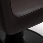 Gabbiano Lucca Friseurstuhl, braun, mit schwarzem Gestell – Bild 6