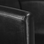 Gabbiano Mataro Friseurstuhl, schwarz, mit schwarzem Gestell – Bild 6