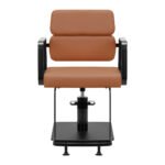 Gabbiano Porto Friseurstuhl in Orange mit schwarzem Gestell – Bild 3