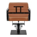 Gabbiano Porto Friseurstuhl in Orange mit schwarzem Gestell – Bild 4