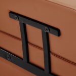 Gabbiano Porto Friseurstuhl in Orange mit schwarzem Gestell – Bild 7