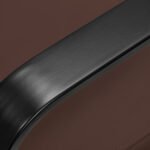 Gabbiano Porto Friseurstuhl in Schokoladenbraun mit schwarzem Gestell – Bild 5