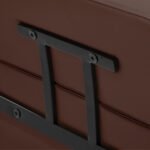 Gabbiano Porto Friseurstuhl in Schokoladenbraun mit schwarzem Gestell – Bild 7