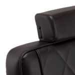 Hair System BM88066B brauner Friseurstuhl auf schwarzem Gestell – Bild 7