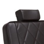 Hair System BM88066B brauner Friseurstuhl auf schwarzem Gestell – Bild 11