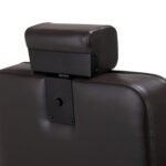 Hair System BM88066B brauner Friseurstuhl auf schwarzem Gestell – Bild 13