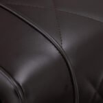 Hair System BM88066B brauner Friseurstuhl auf schwarzem Gestell – Bild 15